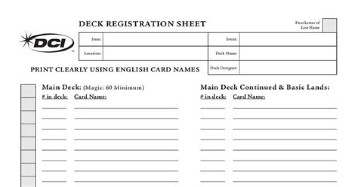 Ultimate MTG Deck List PDF for Competitive Players