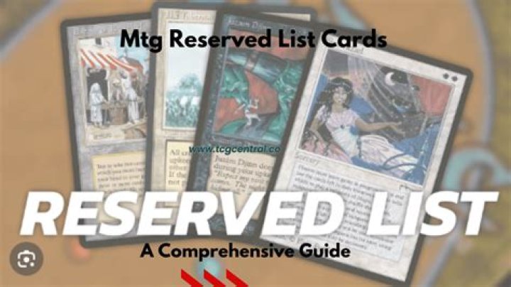 MTG Reserved List PDF: Complete Updated Roster & Schedule