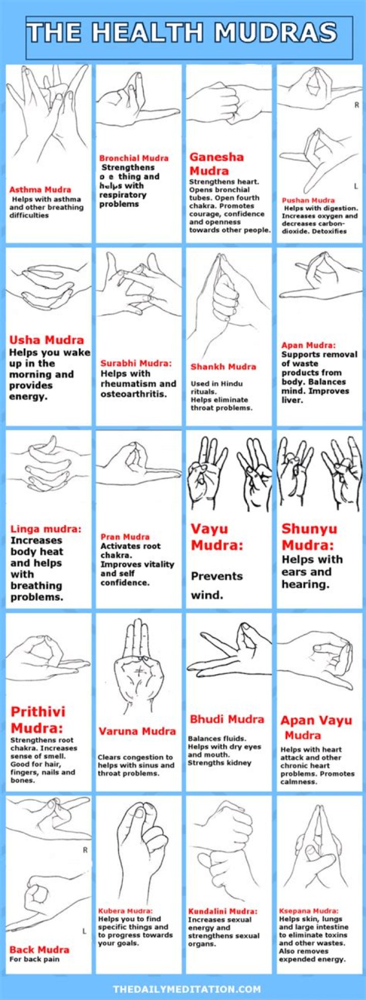 Complete Mudras List PDF – Easy Yoga Hand Gestures Guide