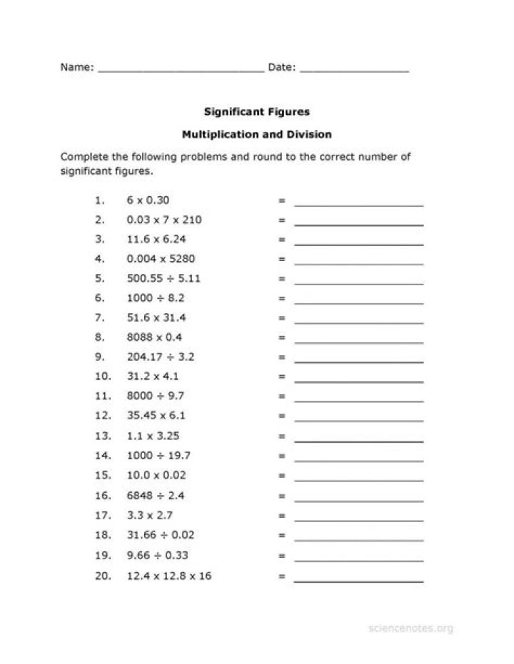 Multiple Choice Questions on Significant Figures PDF – Practice & Study Guide