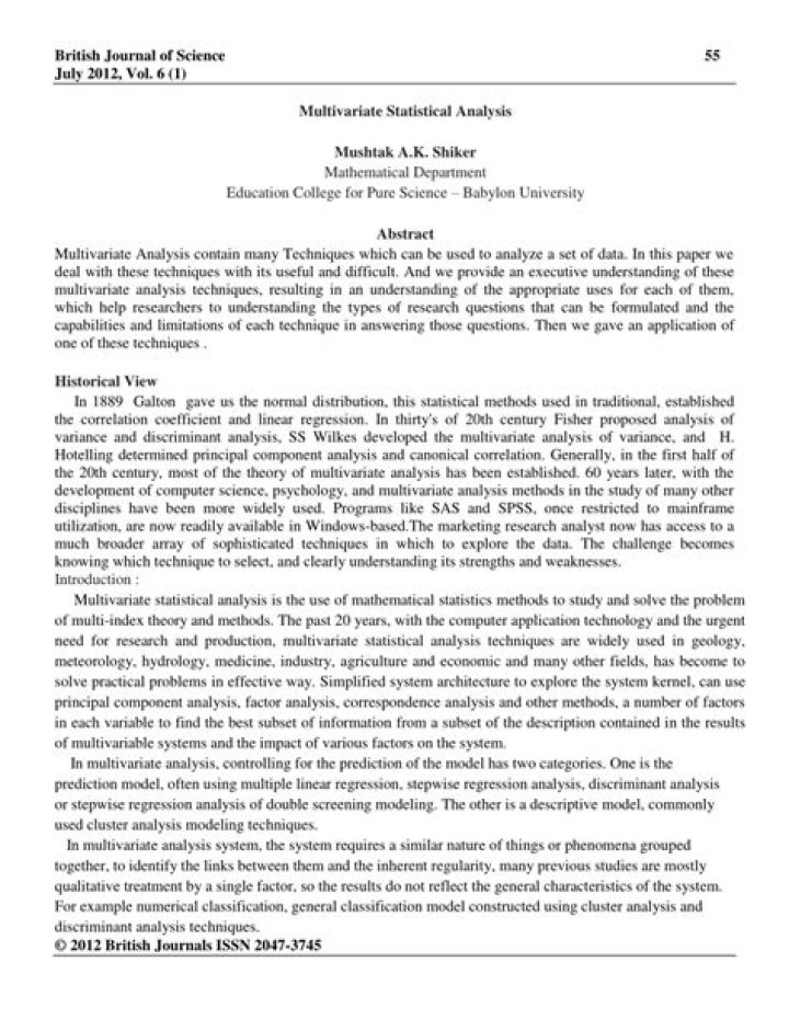 Multivariate Analysis Questions and Answers PDF: Expert Guide