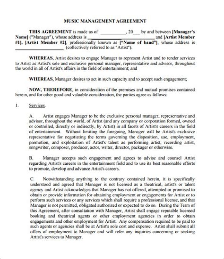 Music Management Contract PDF: Essential Guide & Template