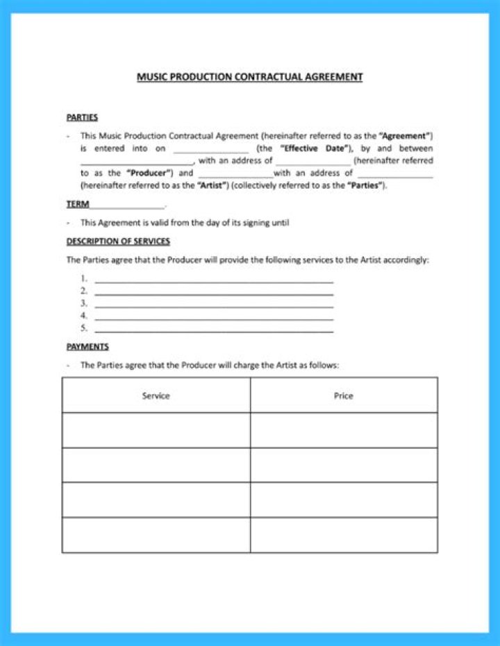 Free Music Producer Split Sheet PDF Template for Fair Royalties