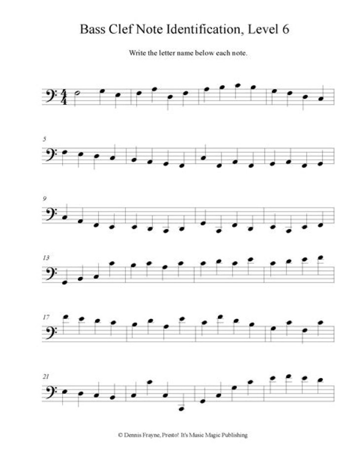 Musical Words Bass Clef 1 Answer Key PDF – Quick Practice Guide