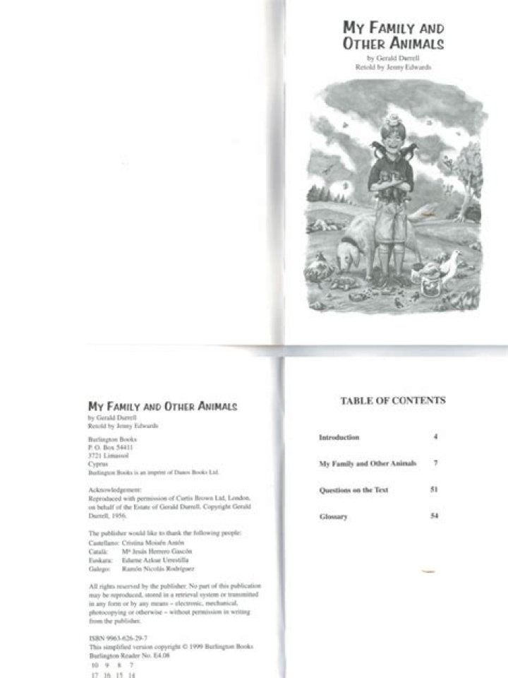 My Family & Other Animals: Frequently Asked Questions & Answers PDF