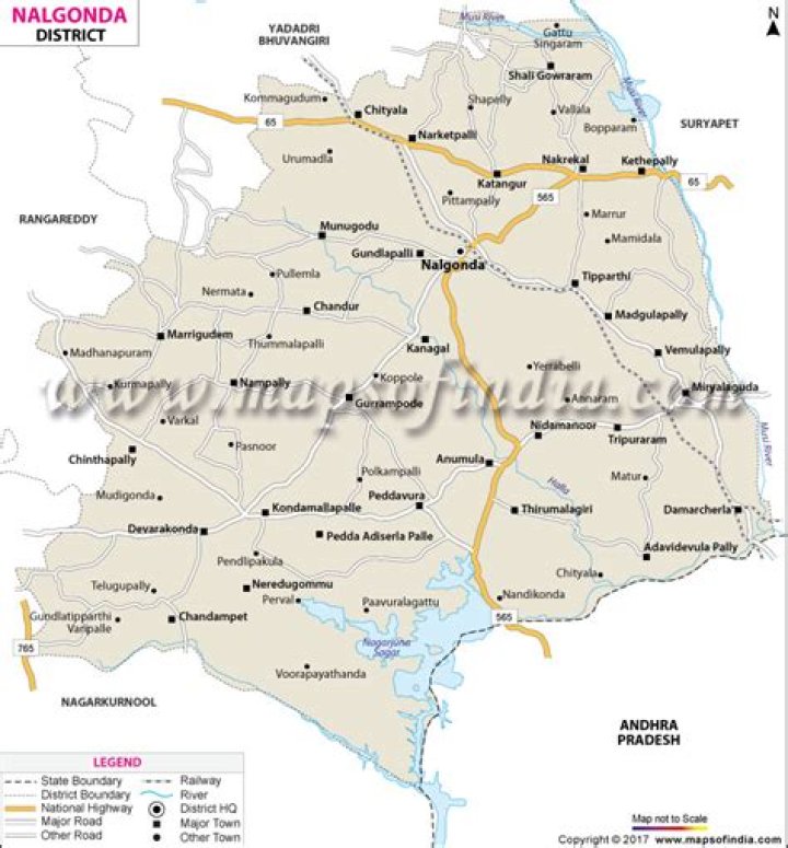 Nagarkurnool District Mandals and Villages List PDF Download