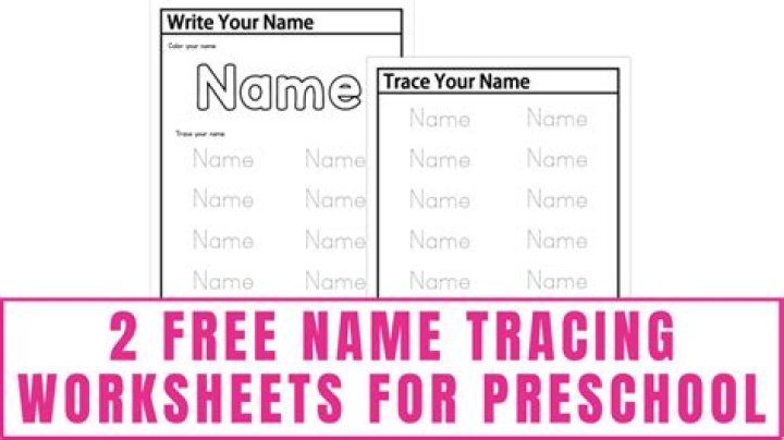 Free Name Tracing Worksheets PDF – Print & Learn