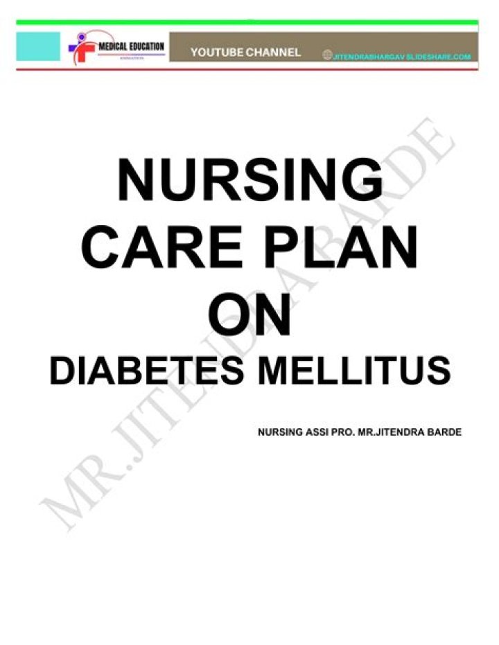 Nanda Nursing Diabetes Care Plan PDF: Step-by-Step Management Guide
