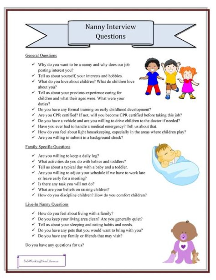 Nanny Interview Questions PDF: Essential Tips & Sample Questions