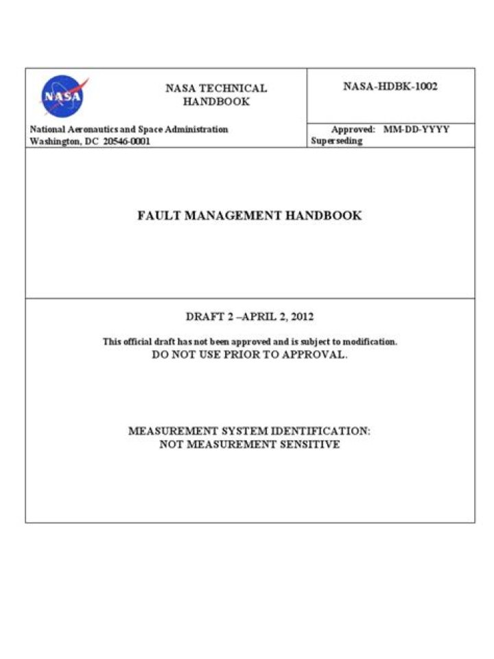 NASA Fault Management Handbook PDF: Essential Guide for Space Missions