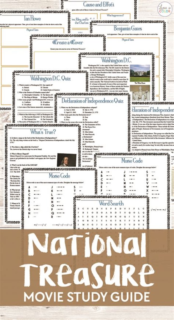 National Treasure Movie Questions PDF: Perfect Study Guide & Quiz