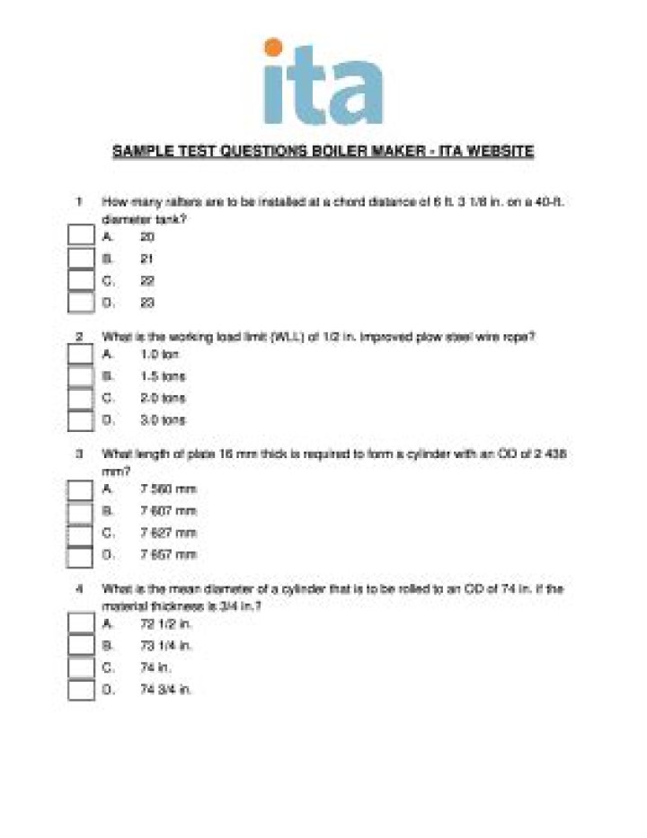 NCCER Boilermaker Test Questions and Answers PDF – Pass with Confidence