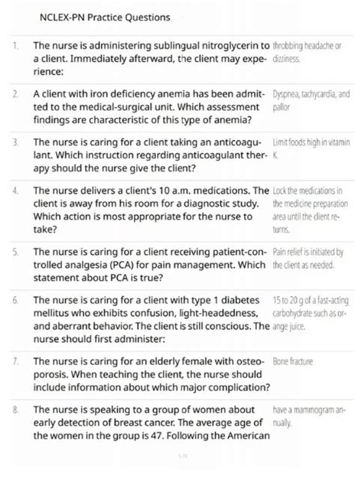 NCLEX PN Practice Questions PDF – Master Exam Readiness