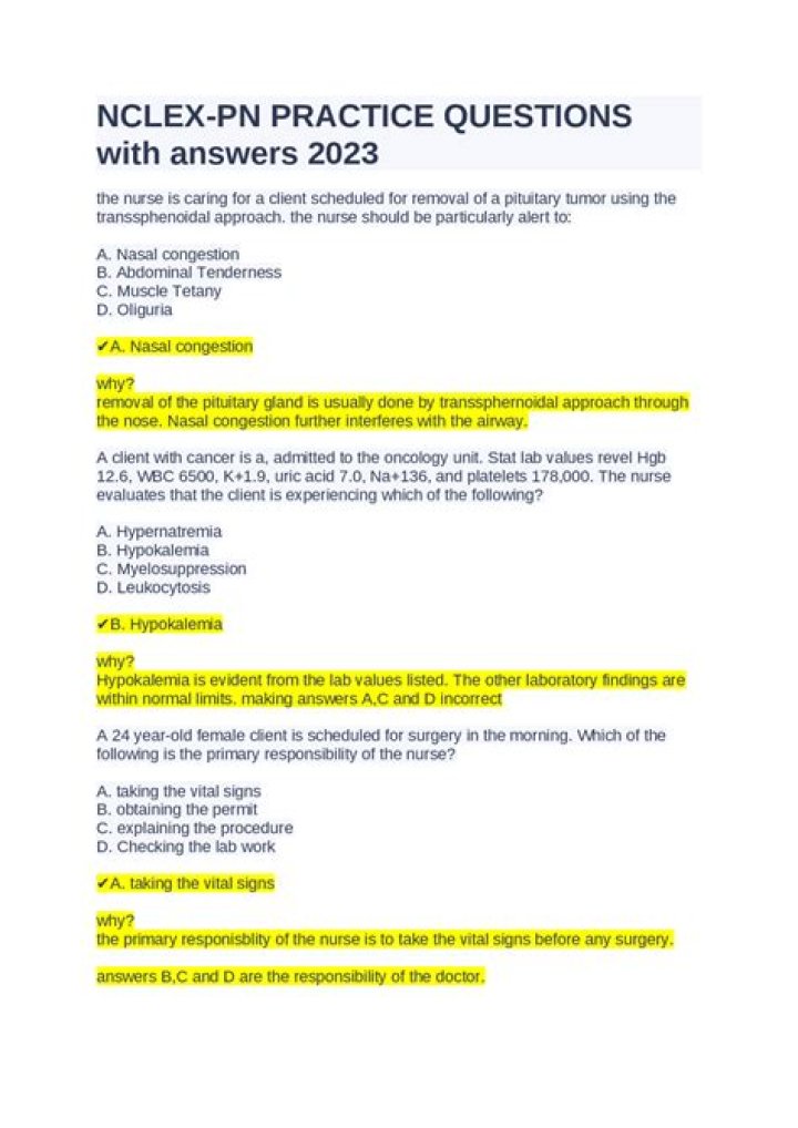 NCLEX PN Questions & Answers PDF: Essential Study Material