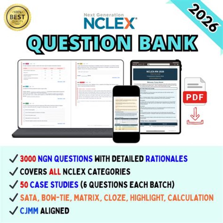 NCLEX Question Bank PDF – Instant Access to High-Quality Practice Tests