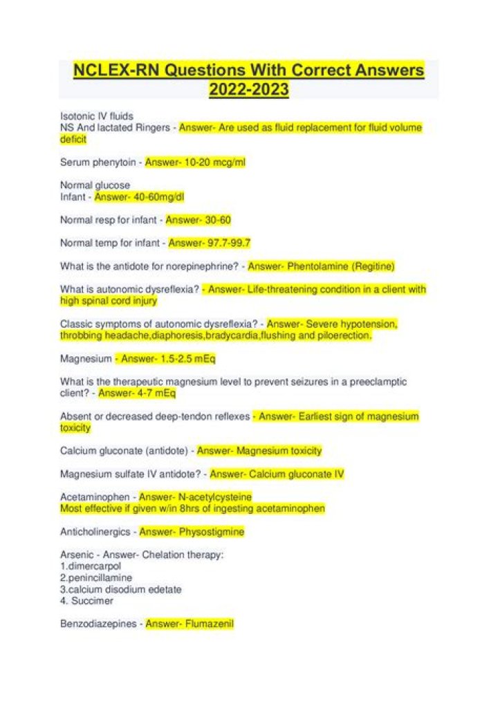 NCLEX Questions PDF: Practice Tests & Study Guide