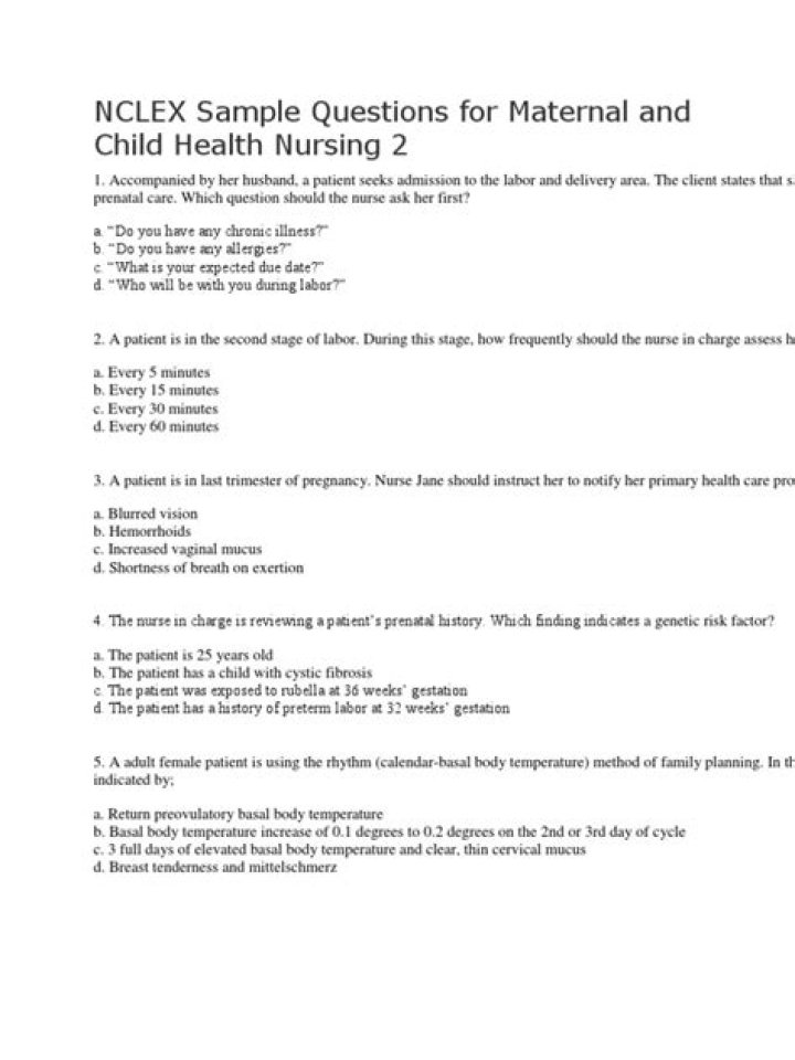 NCLEX Sample Questions PDF – Practice Tests & Study Guide