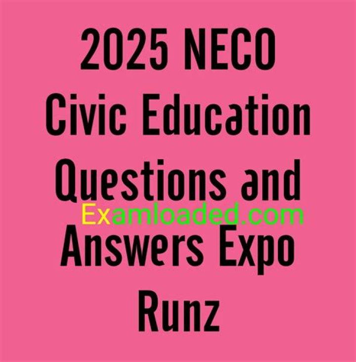 Neco Civic Education Past Questions PDF – Free Download