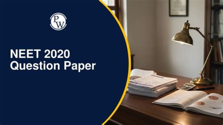 NEET 2020 Question Paper PDF – Download Official Exam Papers