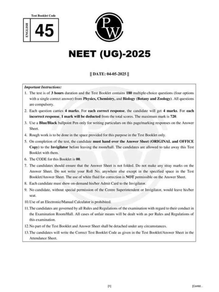 NEET 2025 Question Paper PDF: Download Latest Exam Sample Now