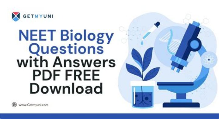NEET Biology Questions PDF – Free Practice for Exams