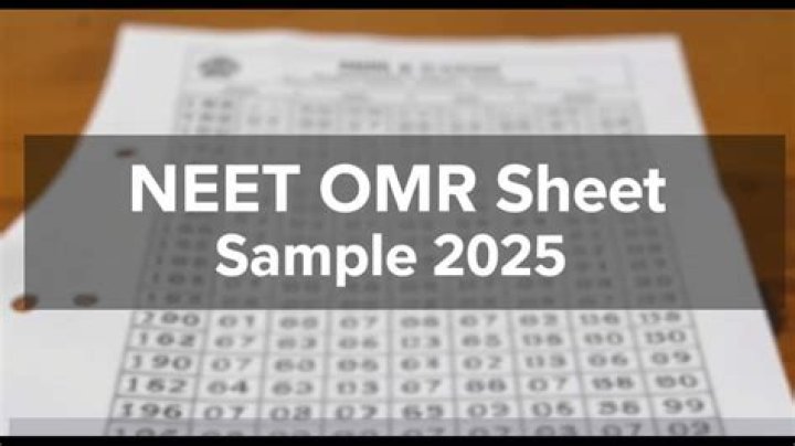 NEET OMR Sheet 2025 PDF Download: Latest Exam Format & Marking Scheme