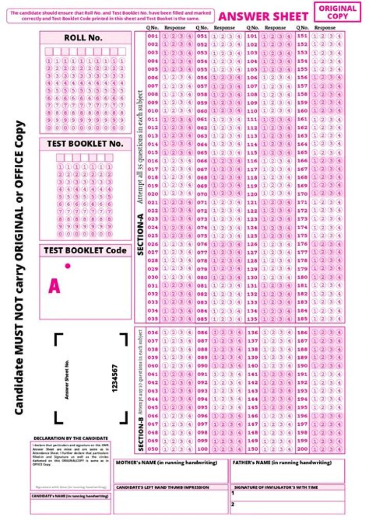 NEET OMRS Sheet PDF Download – Latest Exam Format & Marking Scheme