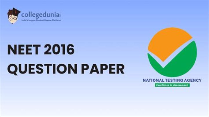 NEET 2016 Question Paper PDF – Solve Previous Year Exam Now