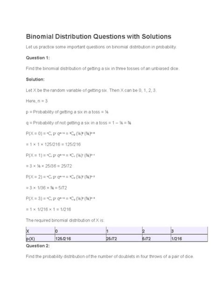 Negative Binomial Distribution Questions & Answers PDF Guide