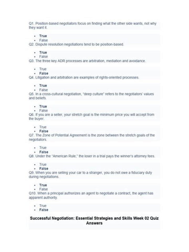 Negotiation Questions and Answers PDF: Master Your Deal Strategies
