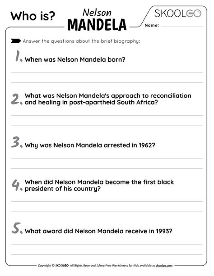 Nelson Mandela Questions and Answers PDF: Essential Insights