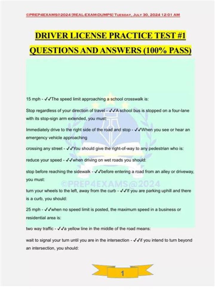 Nepal Driving License Written Test Questions PDF – Practice Now