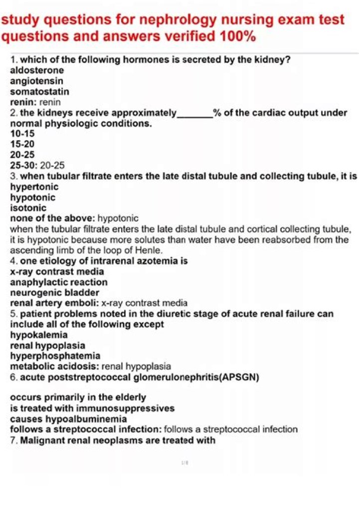 Nephrology Questions & Answers PDF: Expert Guide for Patients and Professionals