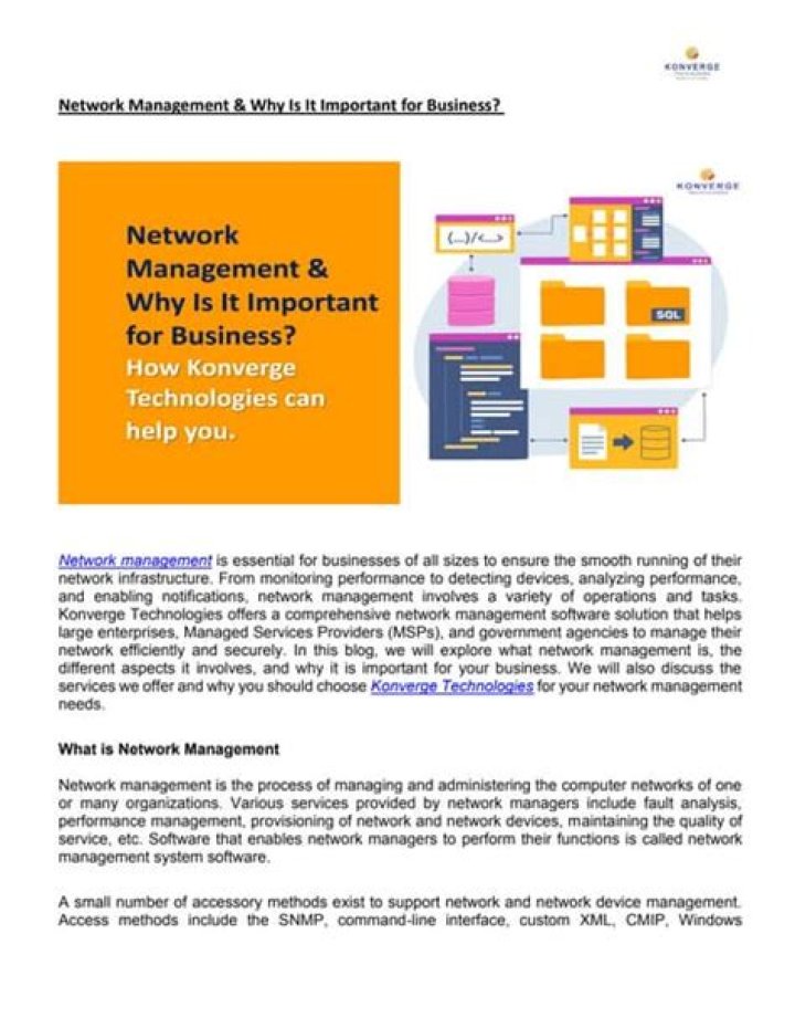 Comprehensive Network Management PDF Guide for IT Professionals