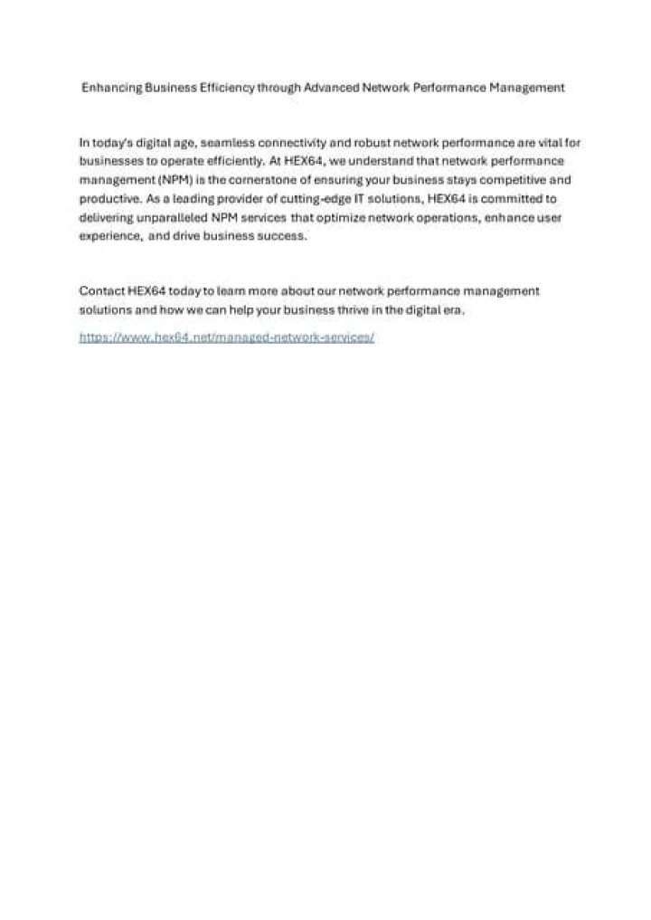 Master Network Performance Management: Essential PDF Guide