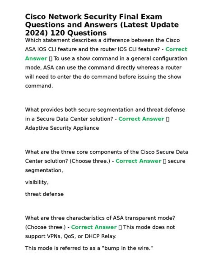 Network Security Exam Questions and Answers PDF: Perfect Study Resource