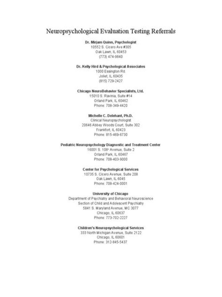 Free Download of Neuropsychological Tests – PDF Format
