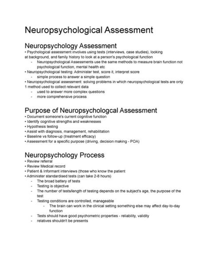 Neuropsychological Test Questions and Answers PDF: Expert Review