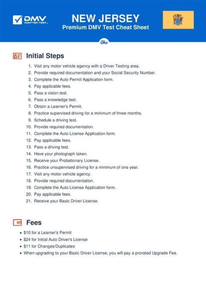 New Jersey Driving Test PDF: Official Practice Guide & Passing Tips