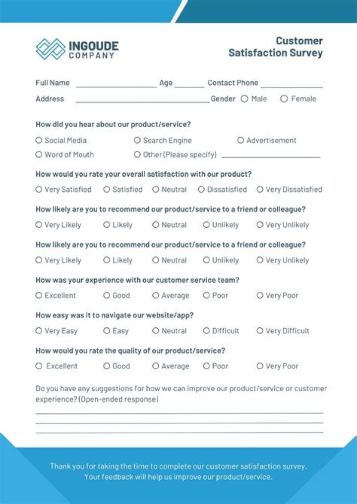 Free PDF: Top New Product Survey Questions Examples