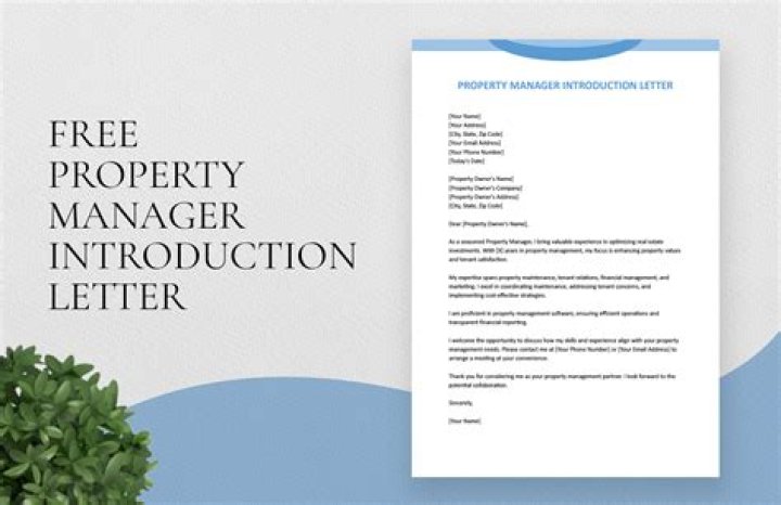New Property Manager Introduction Letter for Renters – PDF Download