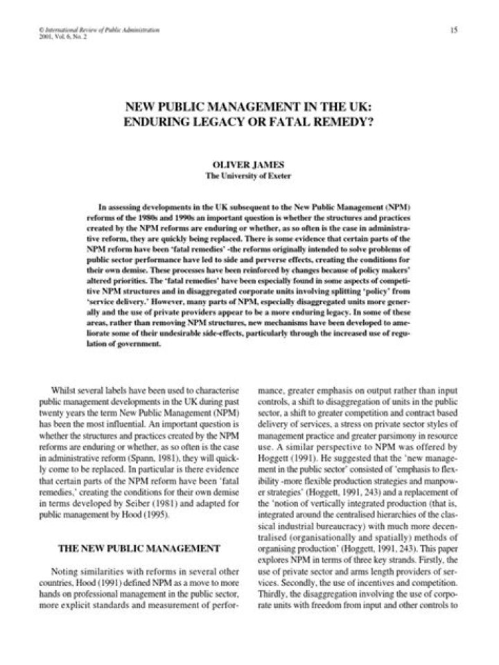 New Public Management PDF: Practical Guide and Implementation Strategies
