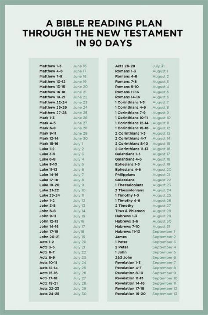 New Testament Bible Reading Plan PDF – Daily Study Guide