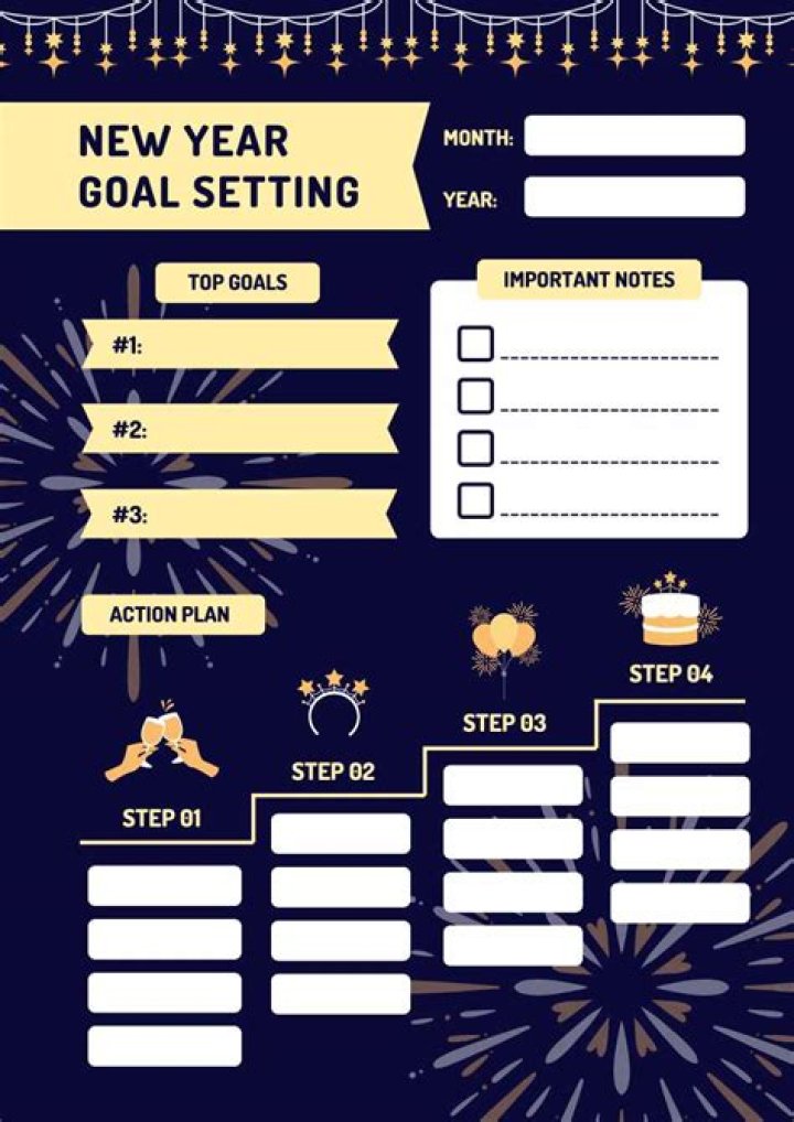 New Year Goal Setting Worksheet PDF: Plan Your Success