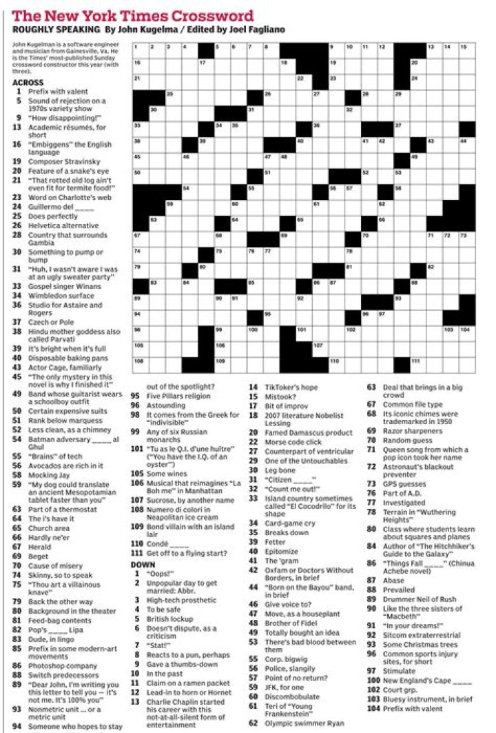 New Yorker Crossword Answers Today PDF – Instant Puzzle Solvers