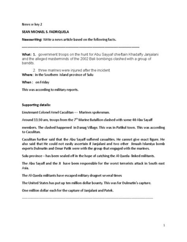 News Writing Exercises with Answers PDF | Improve Your Reporting Skills