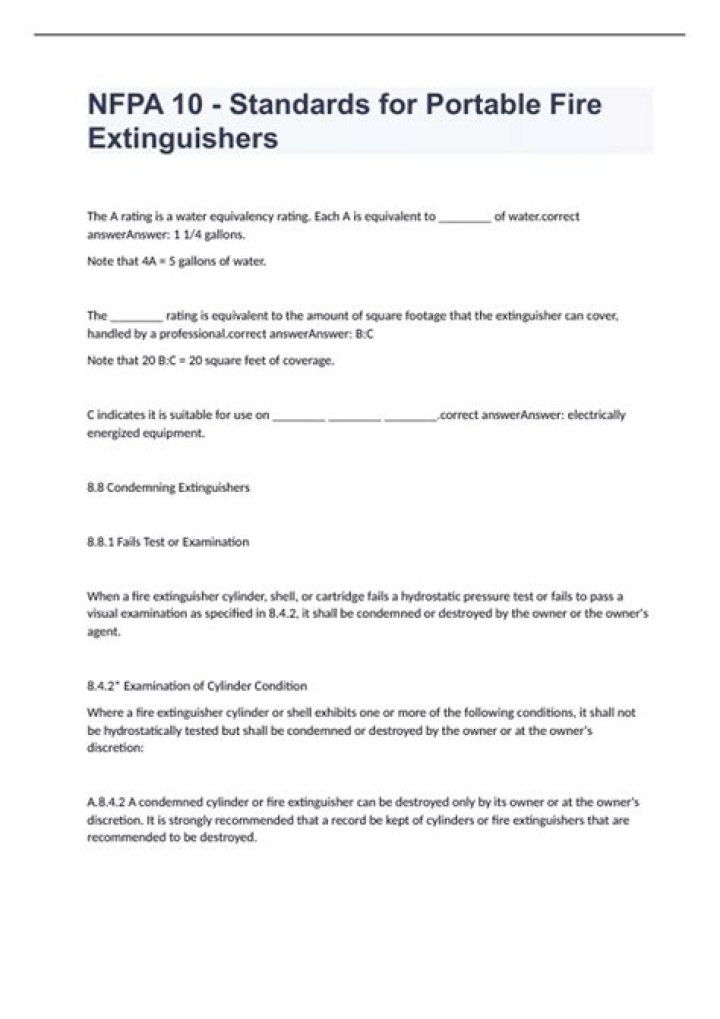 Download NFPA 10 Practice Test PDF – Free Study Guide