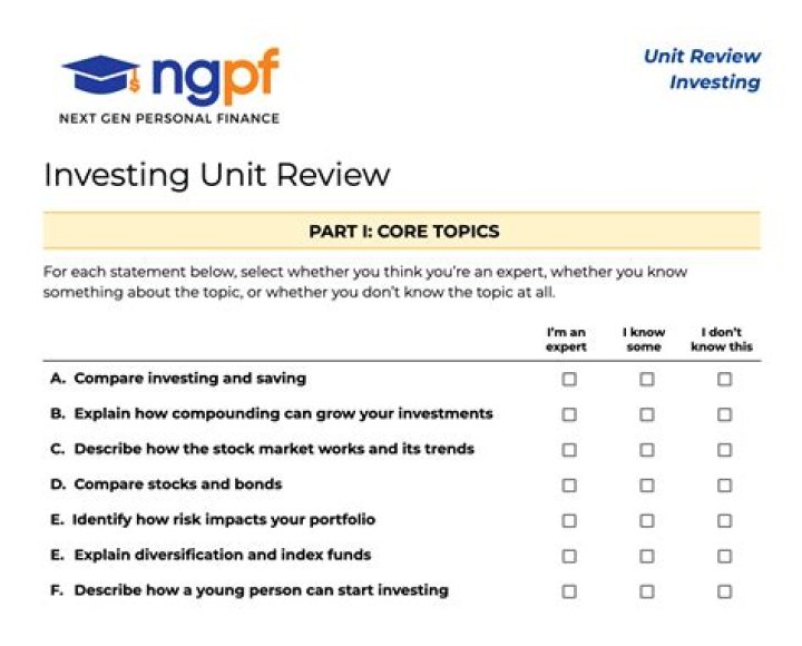 NGPF Investing Unit Review Answer Key PDF – Complete Guide & Answers