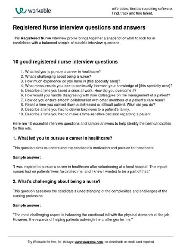 NICU Nurse Interview Questions and Answers PDF Guide