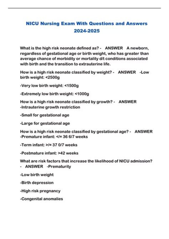 NICU Questions and Answers PDF – Expert Answers for New Parents